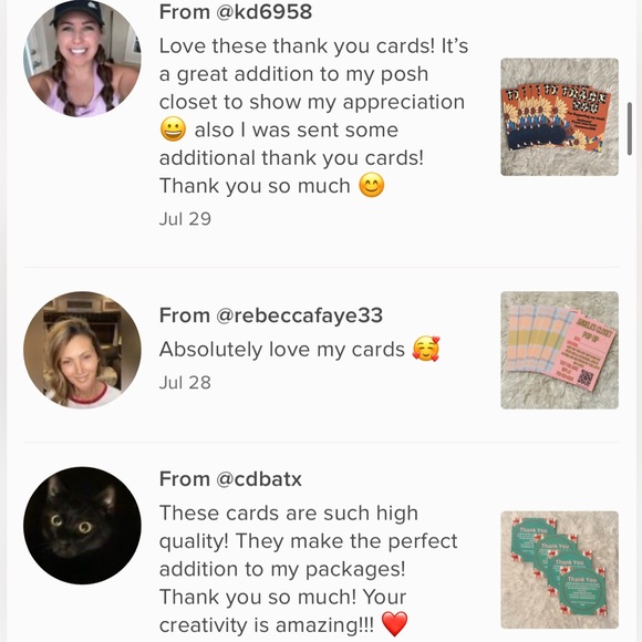 100 Peace Floral Customized to You Thank You Cards - Picture 4 of 6